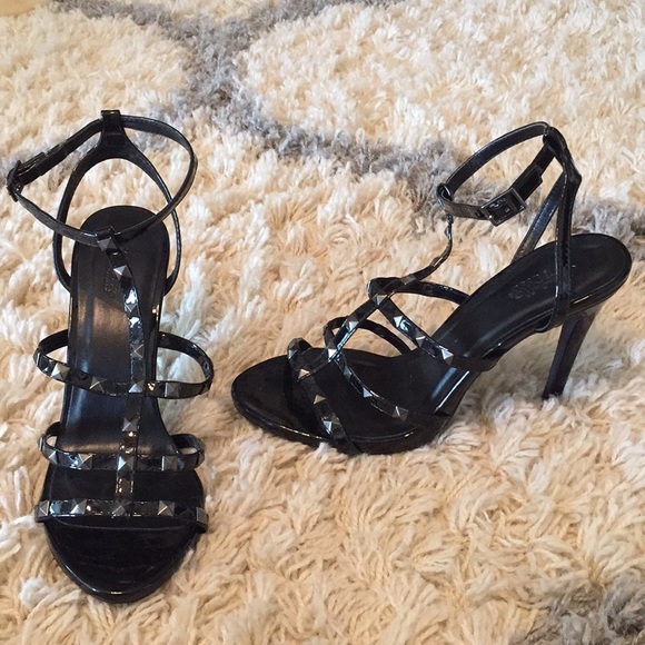 Charlotte Russe Black Stud 4 1/2 in. Heels - Picture 1 of 2